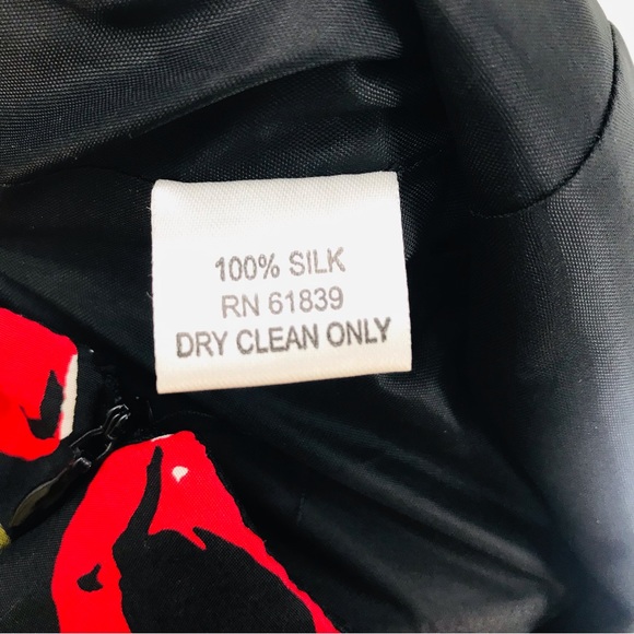 Rickie Freeman Silk Floral Short Dress Size 6 - Picture 8 of 10